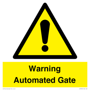 Warning Automated Gate